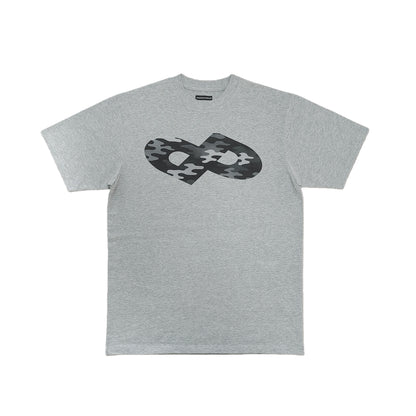 Camo logo grey tee